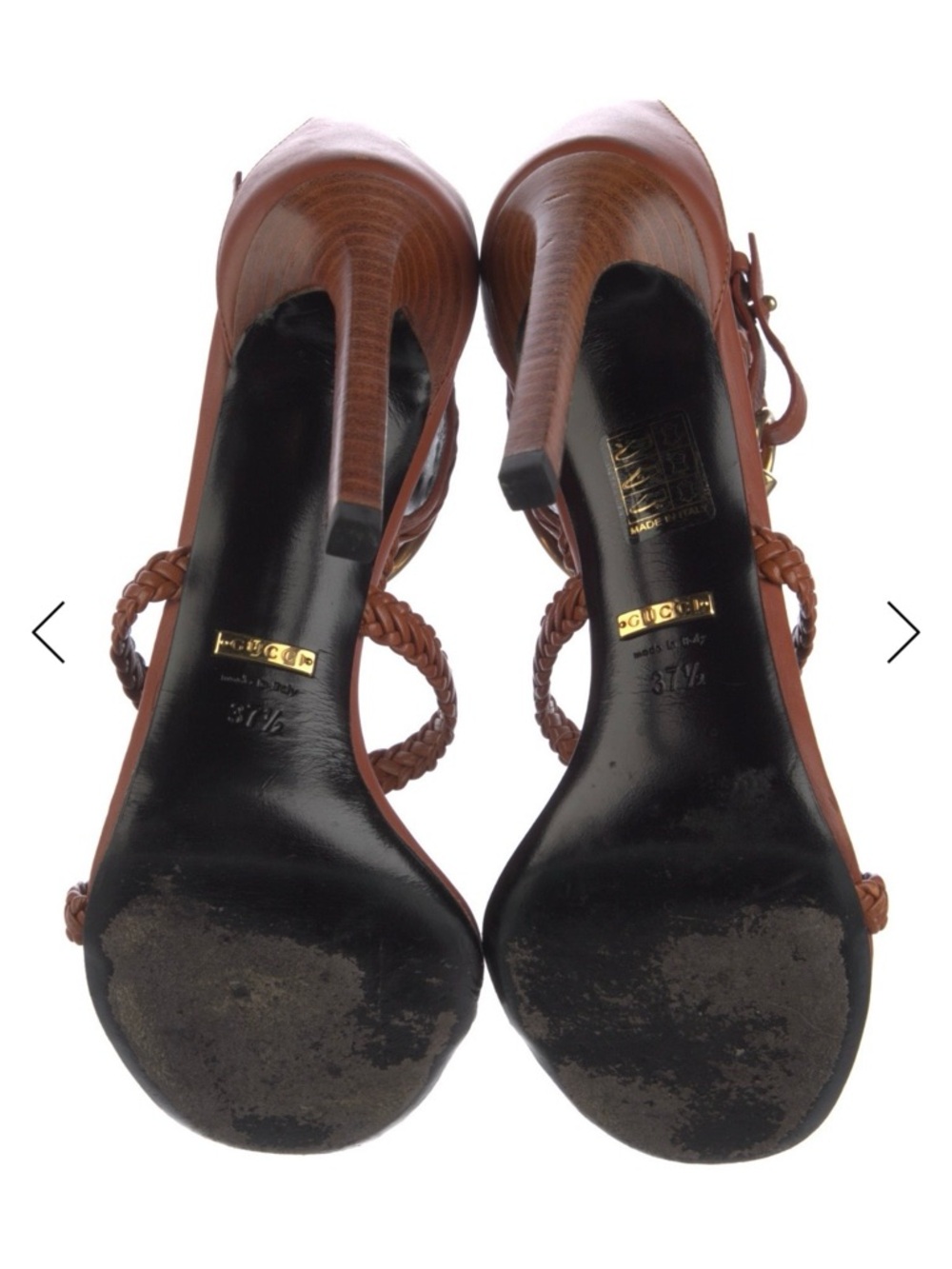 Gucci Horsebit Accent Leather Sandals - Picture 5 of 5